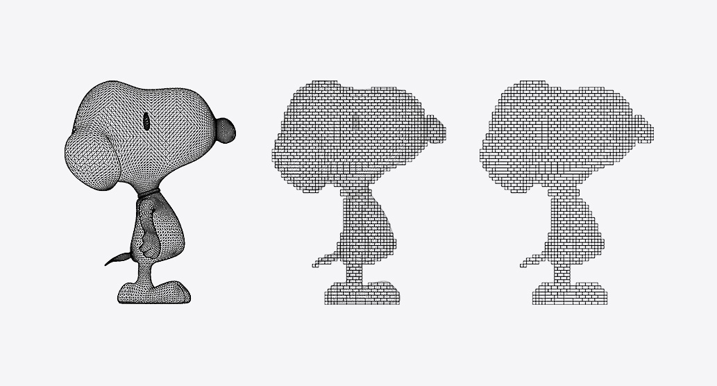 snoopy 3D wireframe insignia multimedia