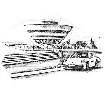 porsche sketch insignia multimedia