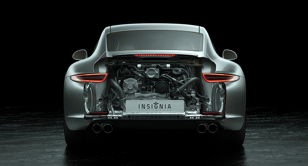 porsche 911 3d insignia multimedia