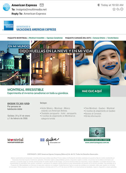 american express campania email insignia multimedia