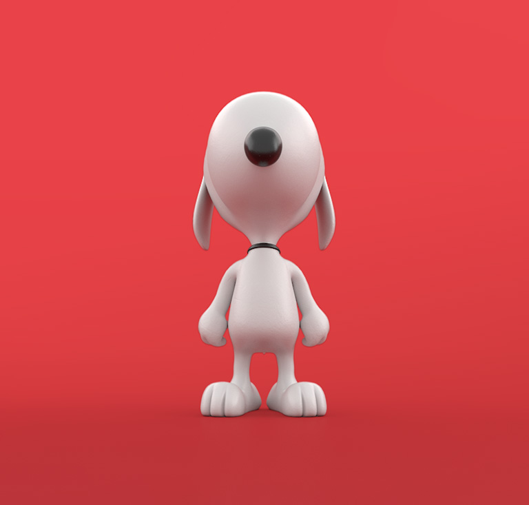 snoopy 3D insignia multimedia