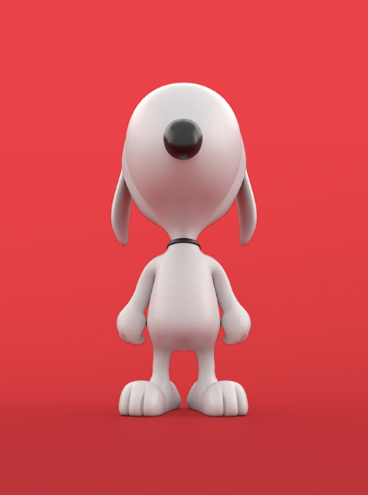 snoopy 3D insignia multimedia