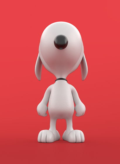 snoopy 3D insignia multimedia