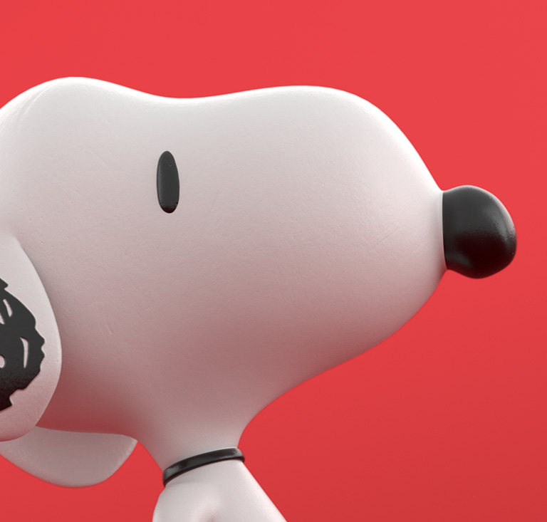 snoopy 3D insignia multimedia