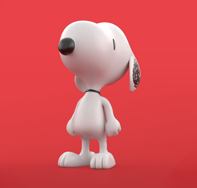 snoopy 3D insignia multimedia