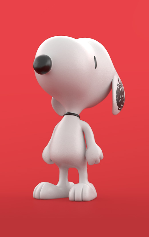 snoopy 3D insignia multimedia