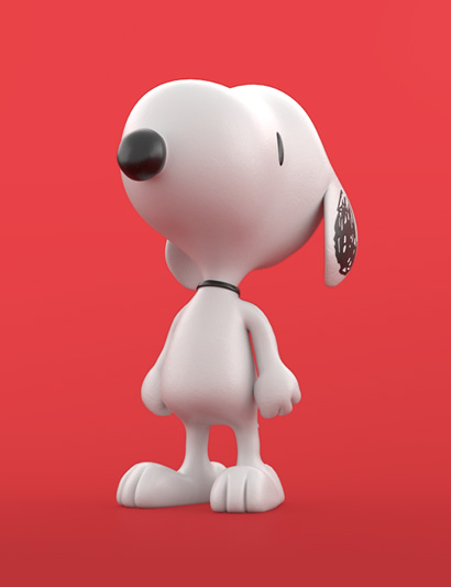 snoopy 3D insignia multimedia