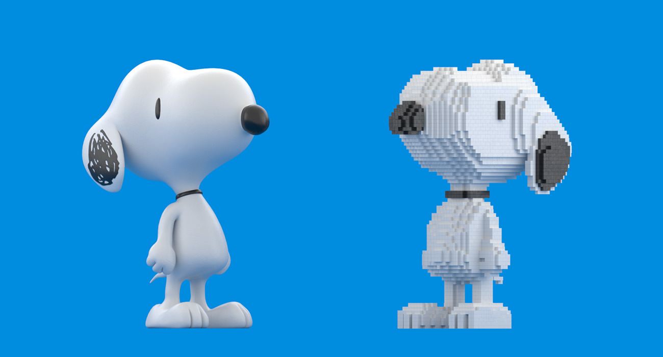 snoopy 3D insignia multimedia