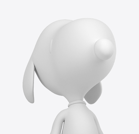 snoopy 3D insignia multimedia