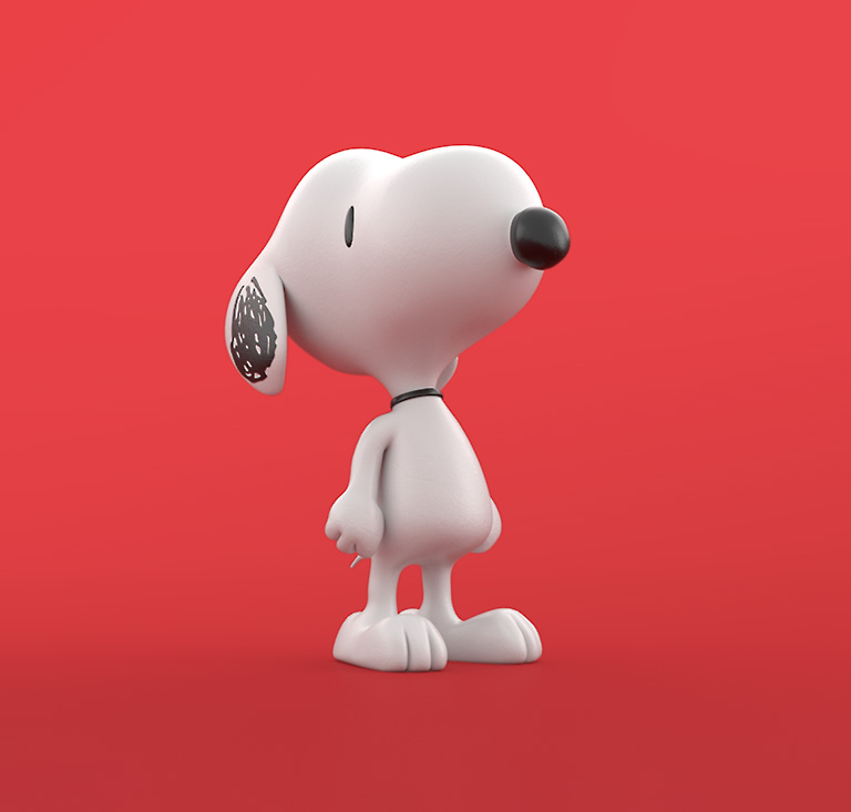 snoopy 3D insignia multimedia