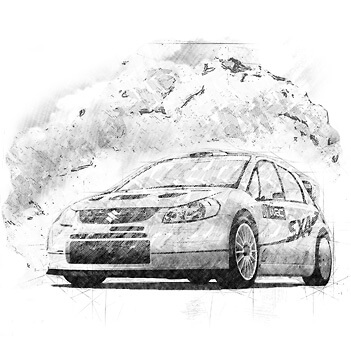 suzuki sx4 wrc sketch